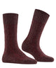 Burlington Kabel Tweed Boot Sokken Dames 27188 8546 winetasting, gemêleerde sokken met kabelpatroon voor een trendy winterlook.