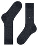 Burlington Kabel Tweed Boot Sokken Heren 24752 3080 anthra.mel. Zwarte sokken met kabelpatroon, perfecte winterlook.