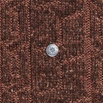 Burlington Kabel Tweed Boot Sokken Heren 24752 5880 autumn mel met een kleurrijk kabelpatroon en Burlington-clip.