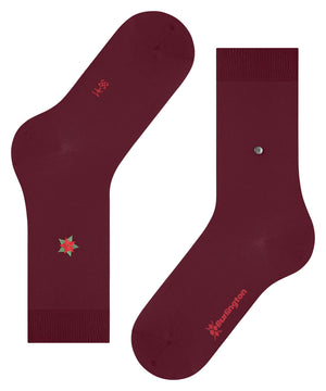 Burlington Kerst Sokken Dames 21451 8011 BURGUND