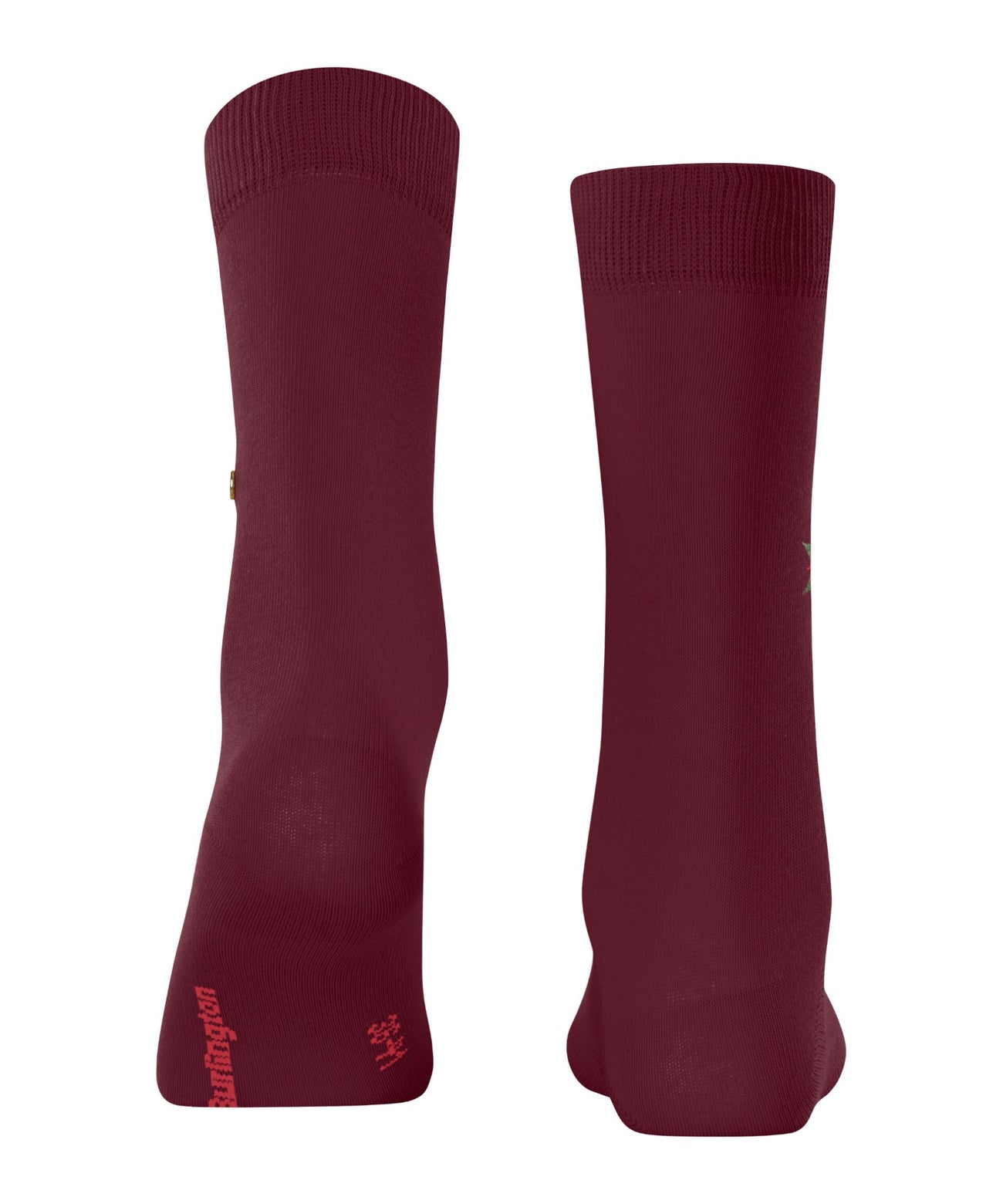 Burlington Kerst Sokken Dames 21451 8011 BURGUND