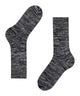 Burlington Knitting Hill Sokken Heren 24755 3000 black, gemêleerde sokken in wol-katoenmix voor comfortabele winterlooks.