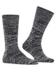 Burlington Knitting Hill Sokken Heren 24755 3000 black, gemêleerde wol-katoenmix sokken voor winterse uitstraling.