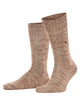 Burlington Knitting Hill Sokken Heren 24755 5042 caramel, gemêleerde wol-katoenmix sokken voor een warme winterlook.