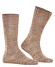 Burlington Knitting Hill Sokken Heren 24755 5042 caramel gemêleerde wol-katoenmix sokken met winterse uitstraling.