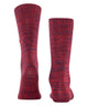 Burlington Knitting Hill Sokken Heren 24755 8435 claret gemêleerde sokken van wol-katoenmix voor winterse stijl.