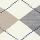 Burlington Manchester Sokken Heren 21088 2049 off-white met klassiek ruitpatroon in neutrale kleuren.