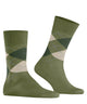 Burlington Manchester Sokken Heren 21088 7473 lime green met klassiek ruitpatroon en gemerceriseerde biologische katoen.
