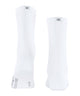 Burlington Princess Street Sokken Dames 22135 2000 white met smalle ribstructuur en glanzend materiaal.