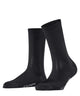 Burlington Princess Street Sokken Dames 22135 3000 black, glanzend, fijn geribt, zwart, one size fits all.