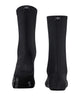 Burlington Princess Street Sokken Dames 22135 3000 black, glanzend zwart sokje met smalle ribstructuur.