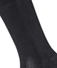 Burlington Princess Street Sokken Dames 22135 3000 black, glanzend fijn geribt sokje in zwart.