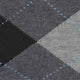 Burlington Queen Sokken Dames 22004 3974 grey melange met klassiek ruitpatroon in grijstinten en blauwe accenten.
