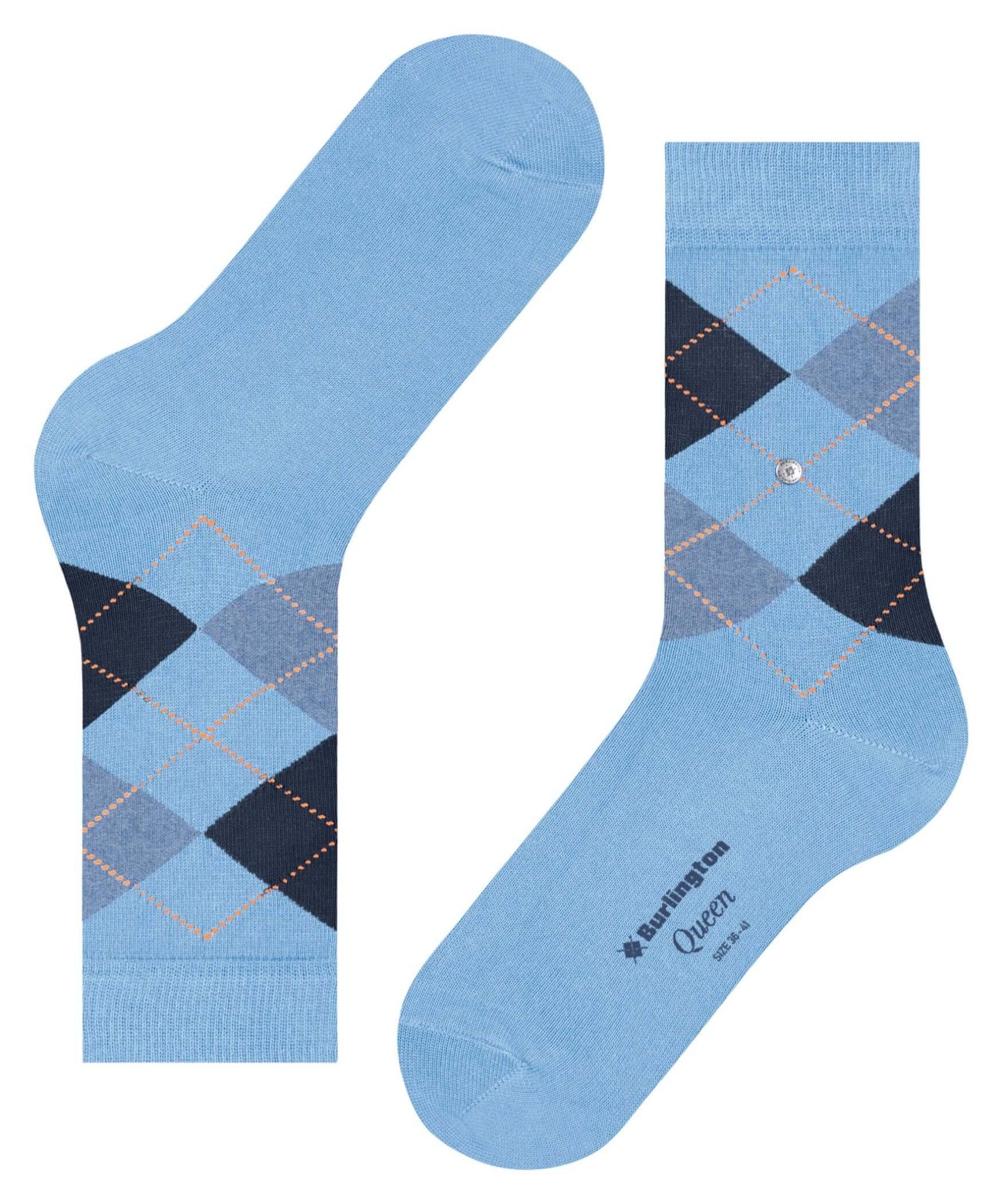 Burlington Queen Sokken Dames 22004 6541 light blue Foto 13957
