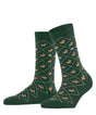 Burlington Reindeer Sokken Dames 27193 7502 eucalyptus, sokken met rendierpatroon voor de casual kerstlook.