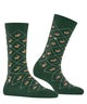 Burlington Reindeer Sokken Dames 27193 7502 eucalyptus met ruitpatroon en rendieren, ideale kerstlook sokjes.