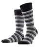 Burlington Signature Stripe Sokken Heren 24717  3000 black Foto 13367