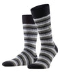 Burlington Signature Stripe Sokken Heren 24717  3000 black Foto 13367