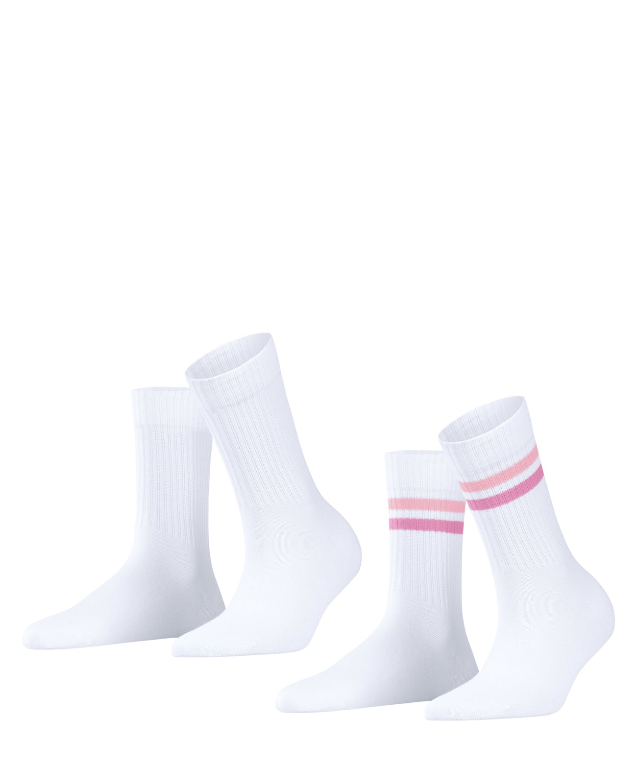 Esprit Tennis Sokken Stripe Dames 2-PACK 17421 2060 woolwhite