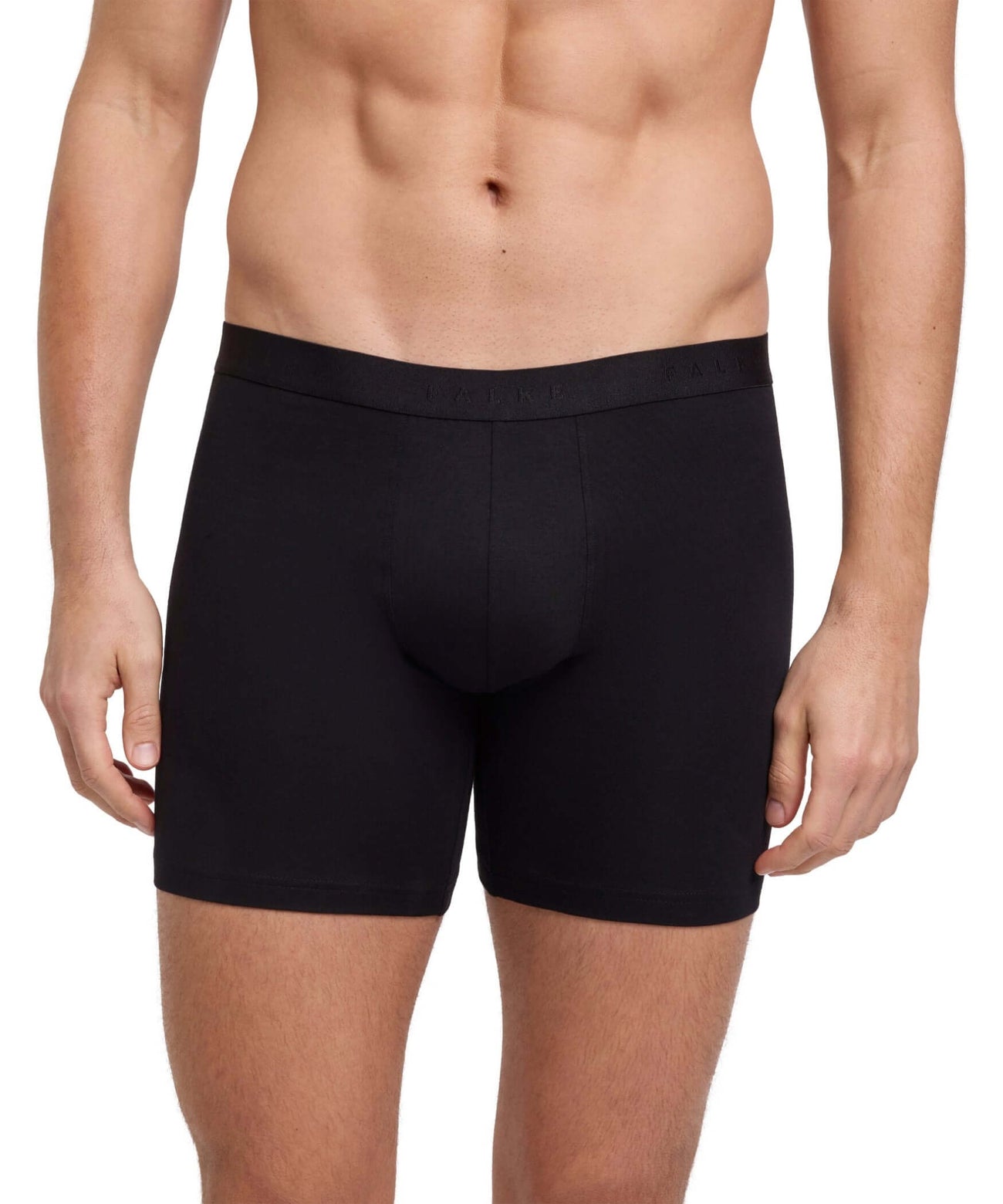 FALKE 2-Pack Boxer Long Leg Daily Comfort Heren 68200 3000 black, zwarte boxershort voor heren.