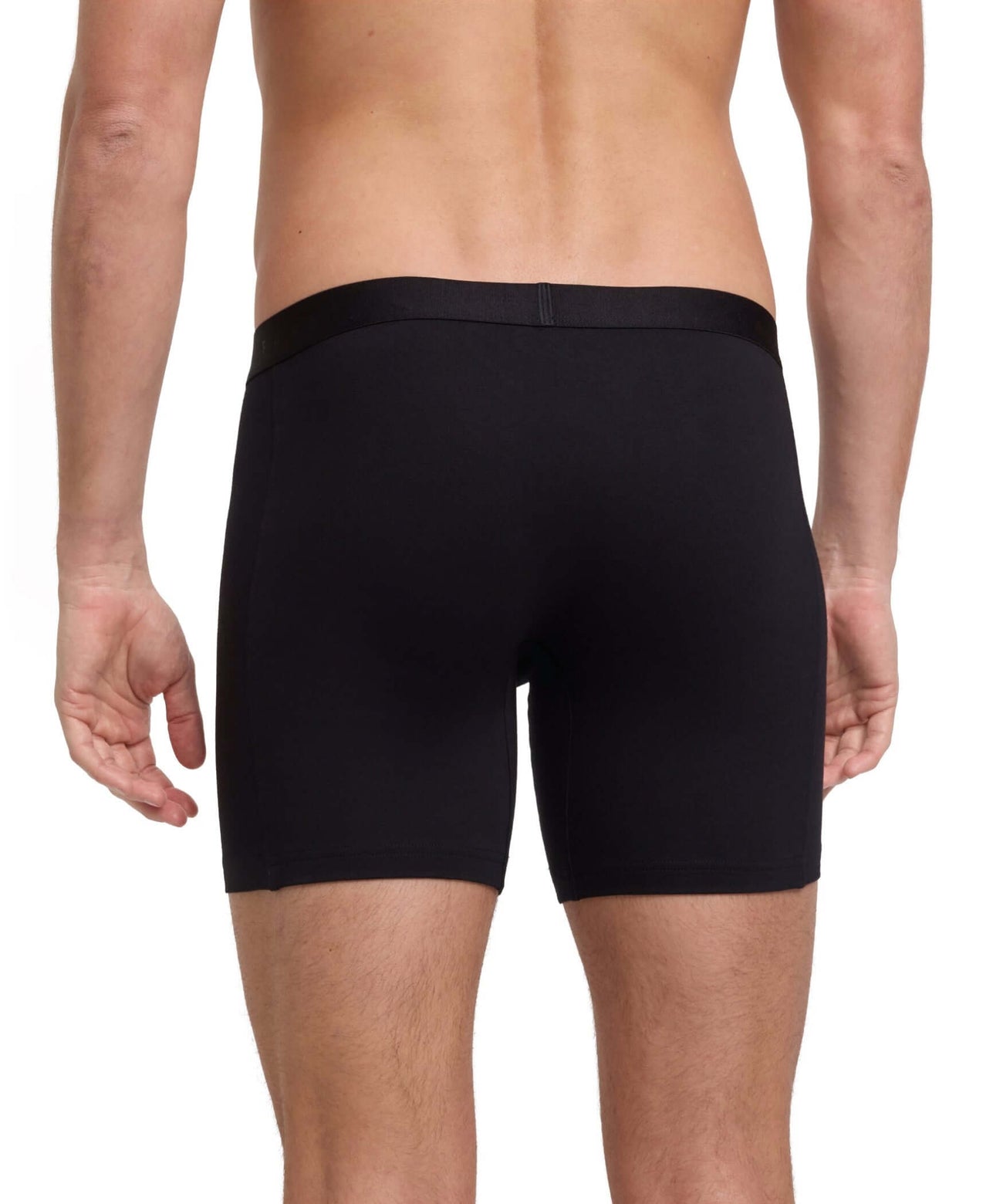 FALKE 2-Pack Boxer Long Leg Daily Comfort Heren 68200 3000 black achterkant zichtbaar met comfortabele pasvorm.