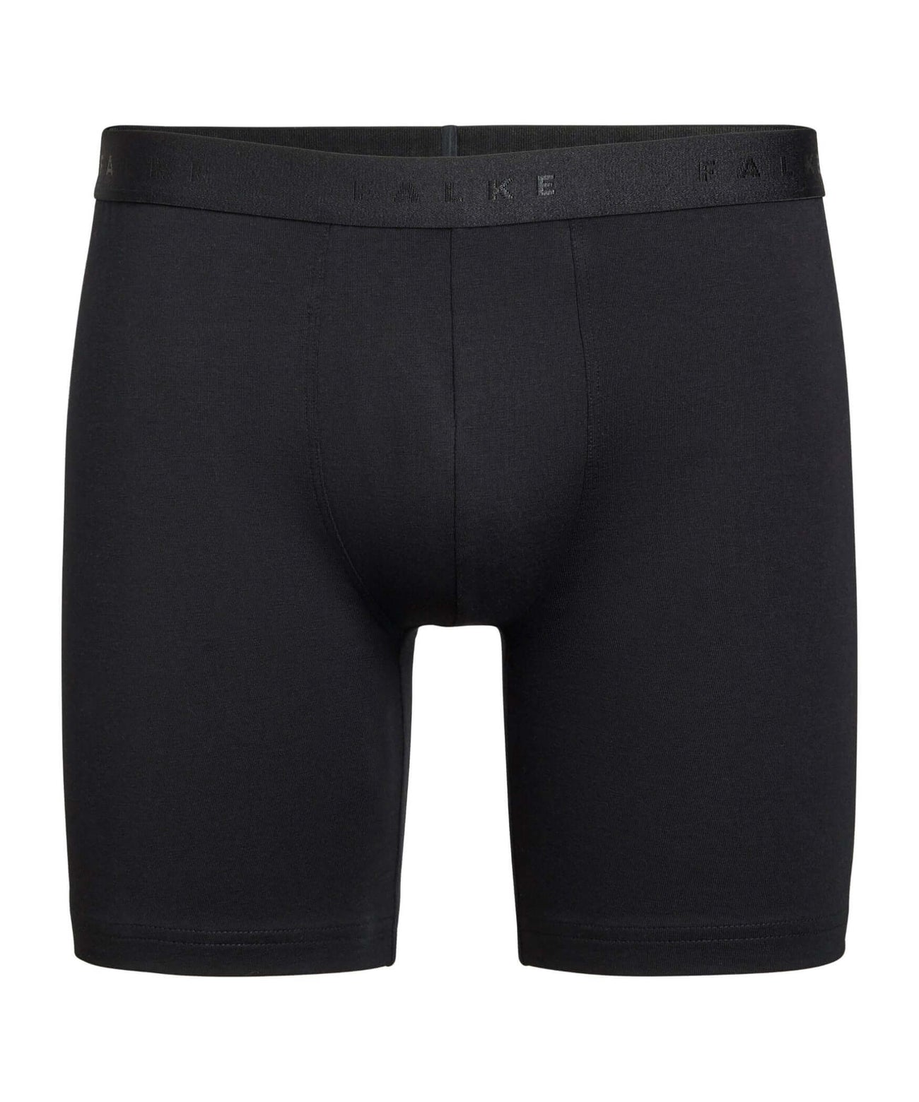 FALKE 2-Pack Boxer Long Leg Daily Comfort Heren 68200 3000 black in zwart met elastische tailleband.