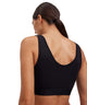 FALKE 2-Pack Bustier Daily Comfort, zwarte BH-top, comfortabele pasvorm voor dagelijks gebruik.