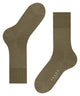 FALKE Airport Herensok 14435 7503 in een olijfgroene kleur, ideaal voor onder pak of casual outfits.