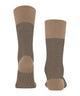 FALKE Airport herringbone sokken voor heren in camel kleur met een visgraatmotief en perfecte pasvorm.
