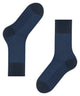 FALKE Airport herringstripe sokken in space blue met visgraatmotief en perfecte pasvorm.