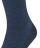 FALKE Airport Herringstripe sokken heren in space blue met visgraatmotief en perfecte pasvorm.