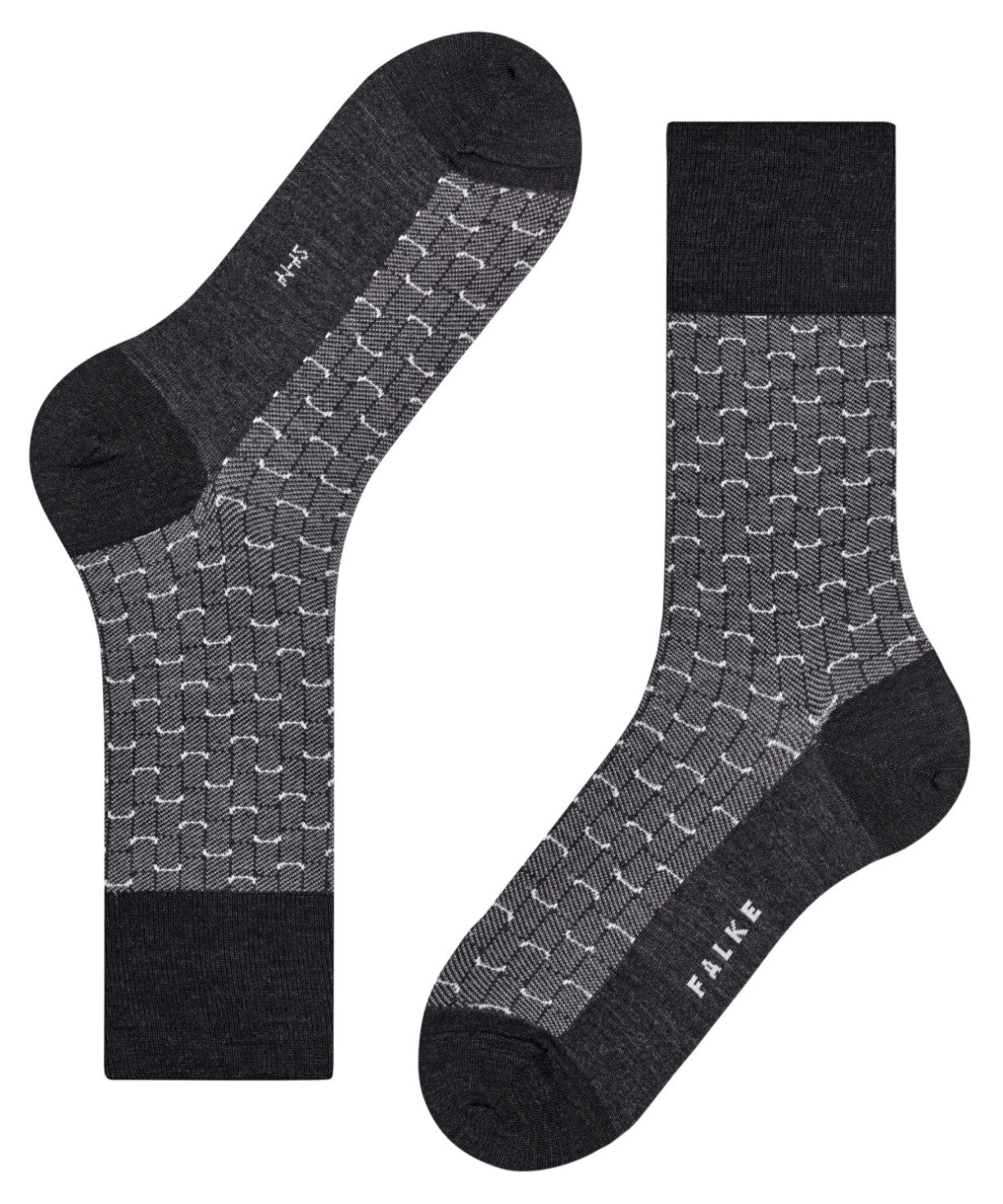 FALKE Airport Special Edition Heren 12424 3080 anthra.mel sokken, merinowol, comfortabele pasvorm.