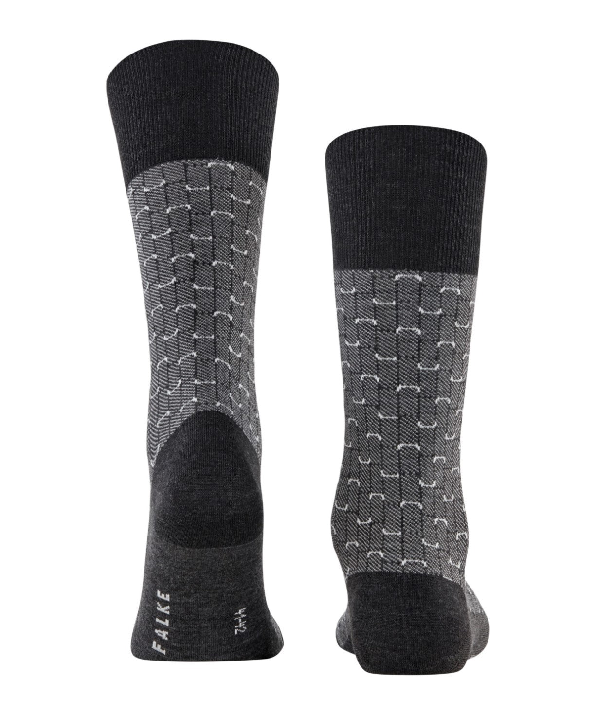 FALKE Airport Special Edition Heren 12424 3080 anthra.mel sokken met modern design en merinowol voor optimaal comfort.