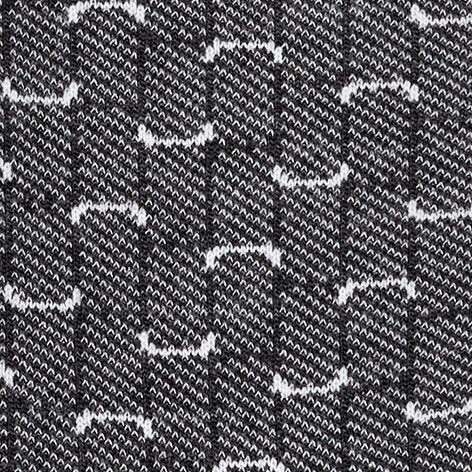 FALKE Airport Special Edition Heren 12424 3080 anthra.mel sokken stof textuur detail in zwart en grijs