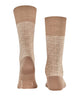 FALKE Airport Special Edition Heren 12424 5038 camel sokken met fantasie patroon en comfortabele pasvorm.