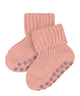 FALKE antislip baby sokjes in peach perl met sterretjes, perfect voor eerste stappen en warm houden.
