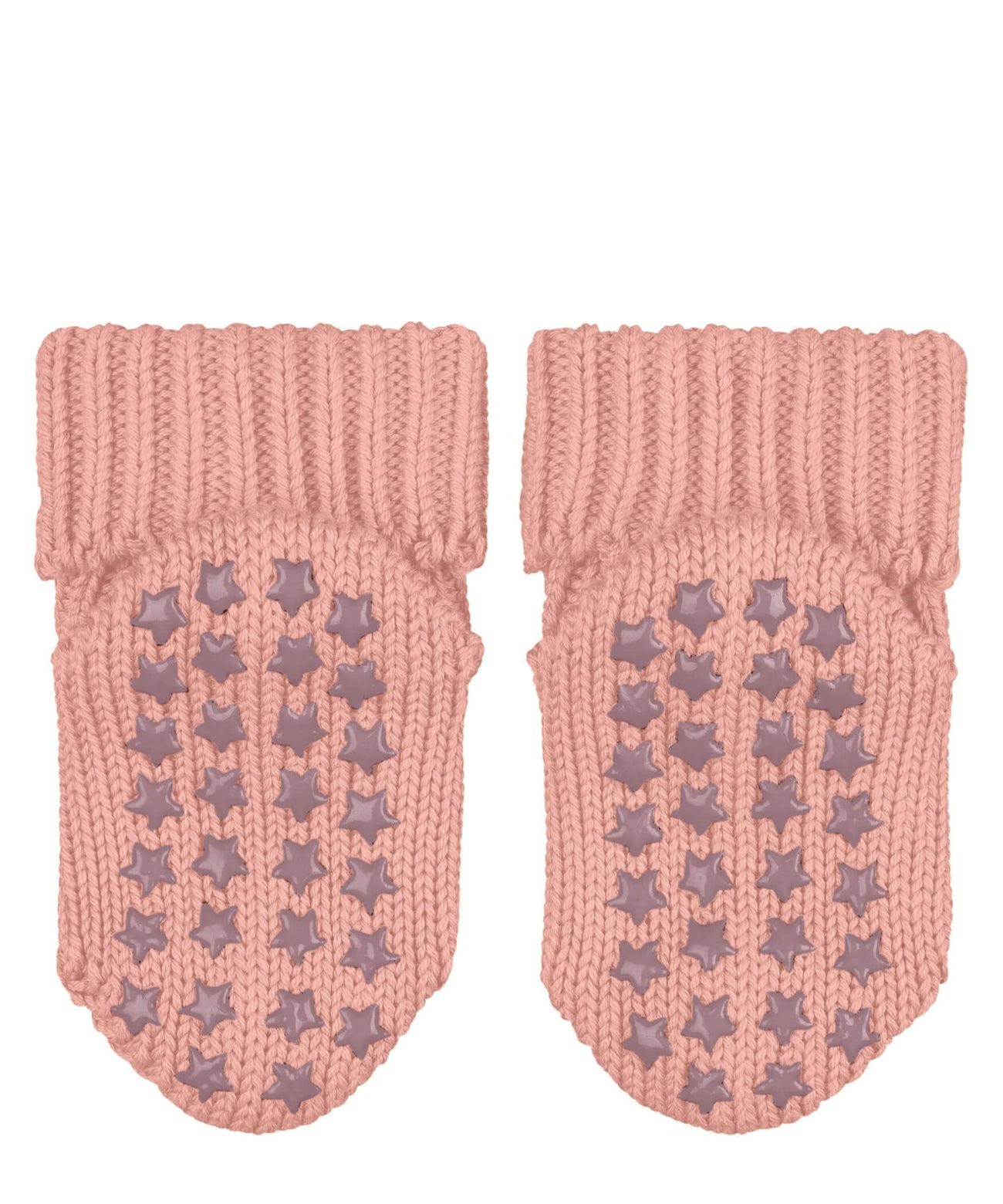 FALKE antislip baby sokjes in perzikkleur met sterretjes antislip, ideaal voor eerste stapjes.