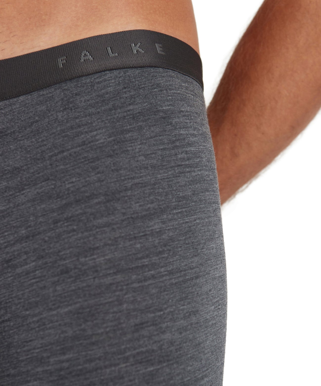 FALKE Boxer Daily Climawool Heren 68043 3278 dark grey -heather Foto 12586