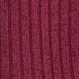 Ribstructuur in cayenne kleur van FALKE bootsokken, ideaal voor warme en stijlvolle schoenen.