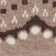 Detail van het Noorse patroon van FALKE Cosy Wool Special Edition Sokken Dames 47181 4091 beige mel.