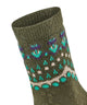 FALKE Cosy Wool Special Edition Sokken Dames 47181 7436 artichoke met Noors patroon en cosy uitstraling.