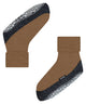 FALKE Cosyshoe heren sloffen in bruin met antislipzool, perfect voor warme en comfortabele voeten.