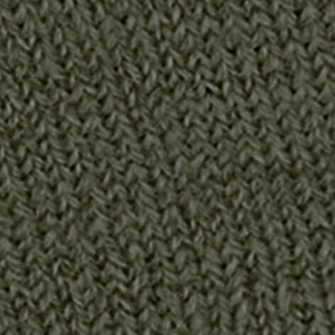 FALKE Cosyshoe sloffen detail van de donkergroene, warme gebreide stof voor heren.
