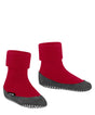 FALKE Cosyshoe Kinderen 10560 8074 red pepper met badstof en antislipzool, ideaal voor kinderen.