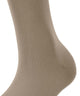 FALKE CottonTouch Dames Kniekous 46605 4092 nude, close-up van de fijne geweven stof en soepele boord.