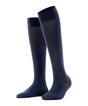 FALKE CottonTouch Dames Kniekous 47632 6379 dark navy, elegante kniekousen van zachte katoen in donkerblauw.