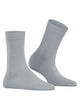 FALKE Cotton Touch damessokken in silver, made van huidvriendelijk katoen voor optimale pasvorm en comfort.