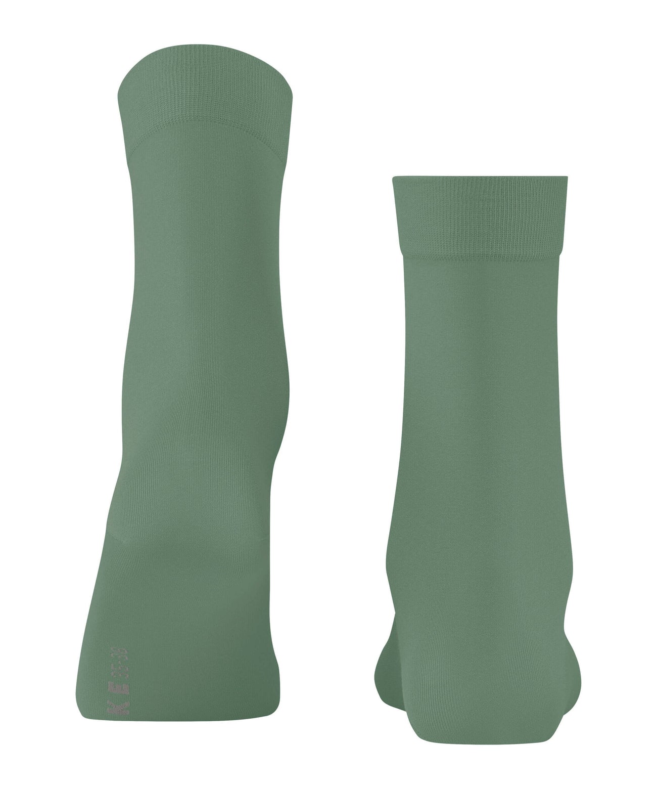 FALKE Cotton Touch Damessok 47105 7538 sage, lichtgroene damessokken met perfecte pasvorm.