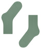 FALKE Cotton Touch Damessok 47105 7538 sage - Katoenen damessokken in zachte saliegroene kleur.
