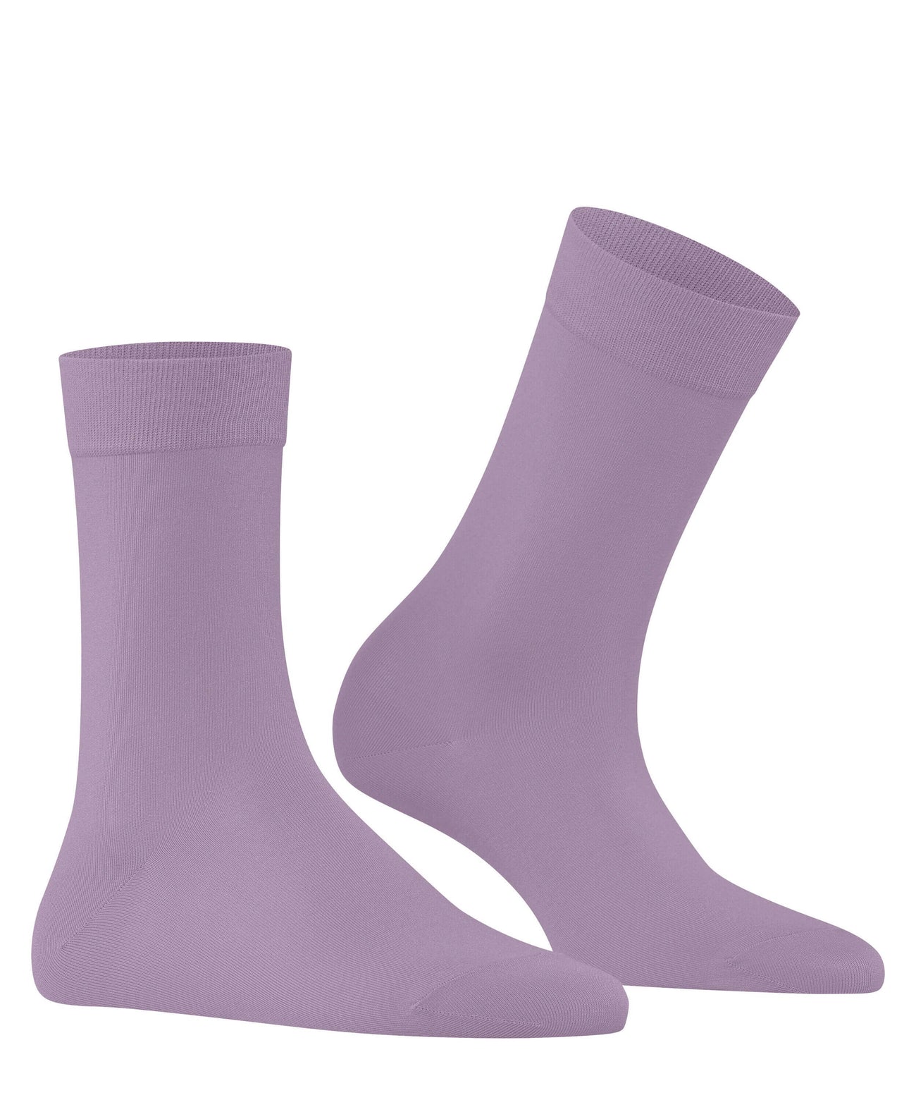 FALKE Cotton Touch Damessok 47105 8972 misty lila, paarse damessokken van hoogwaardig katoen.